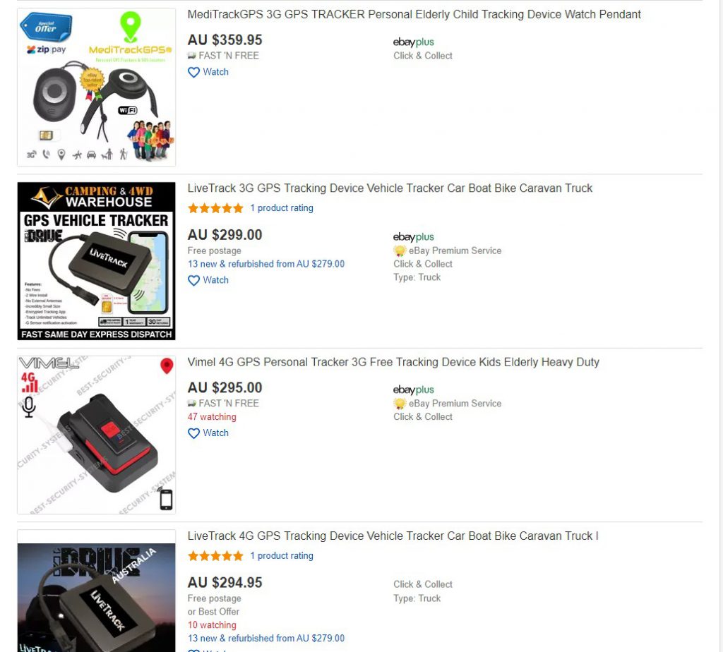 eBay Tracker Examples