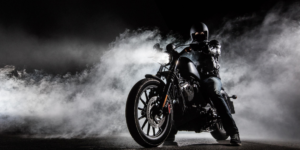 Motorcyclist with Solid GPS