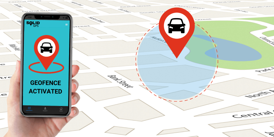 Solid GPS tracker with instant geofence/boundary alert