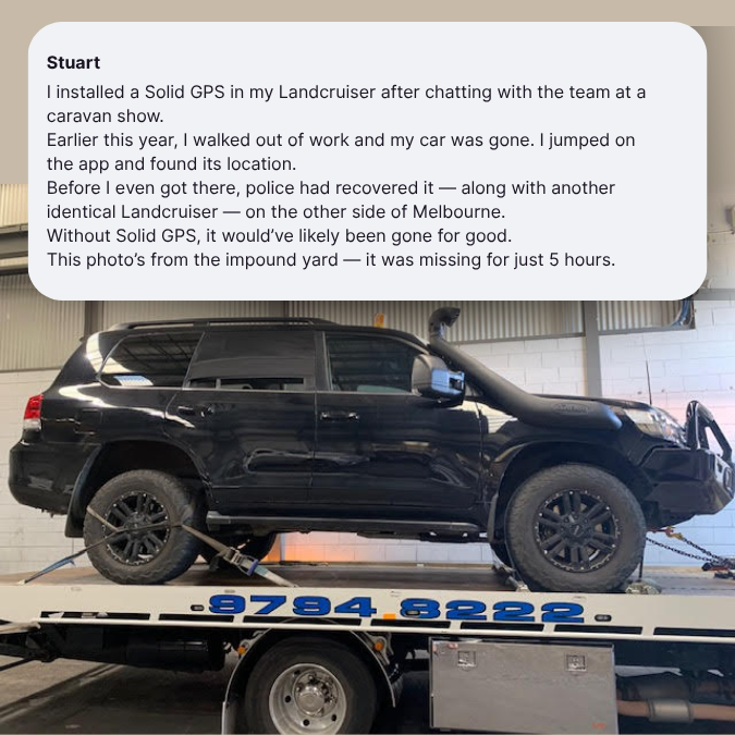 Car Recovery Story About Solid GPS