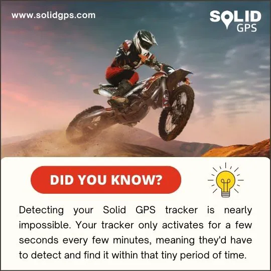Fact About Solid GPS Tracker Infographic showing a fact about the Solid GPS Tracker