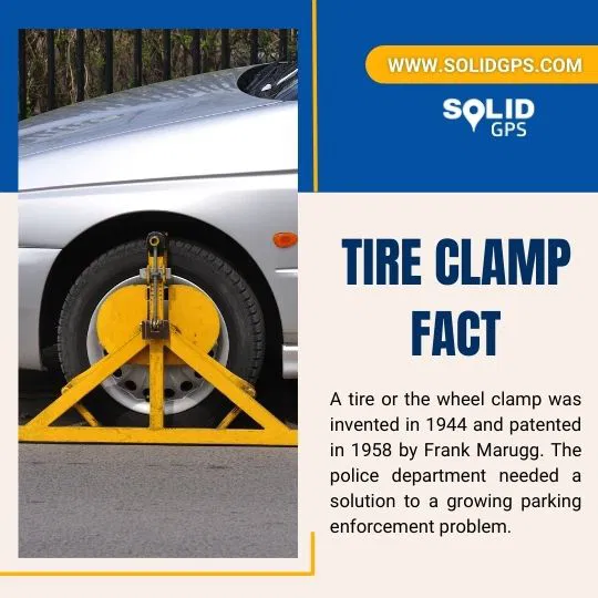 Tire Clamp Security Facts Infographic highlighting facts about tire clamps for vehicle security