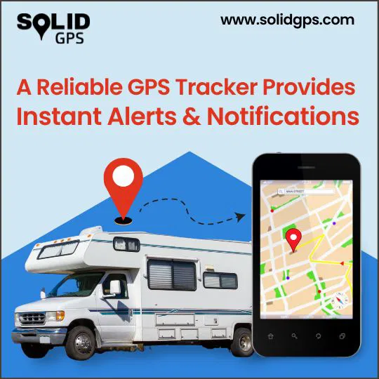 A reliable gps tracker provides instant alerts and notifications Infographic explaining what makes a GPS tracker reliable, including instant alerts and notifications