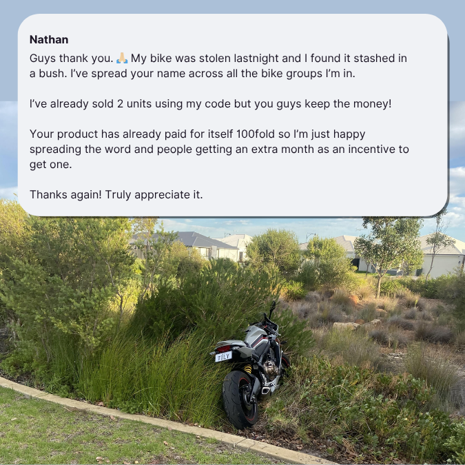 Motorcycle Recovery Story with Solid GPS