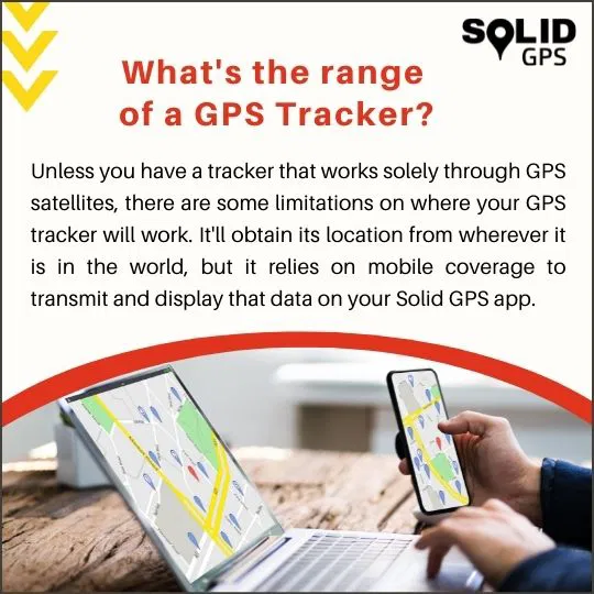 What’s the Range of a GPS Tracker? Infographic explaining the range of a GPS tracker