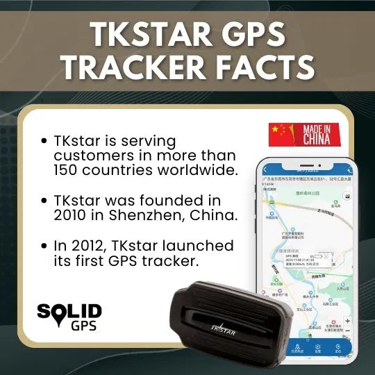 TKSTAR GPS Tracker Facts Infographic showing facts about TKSTAR GPS trackers