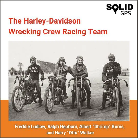 The Harley-Davidson Wrecking Crew Racing Team Historic photo of the Harley-Davidson Wrecking Crew racing team