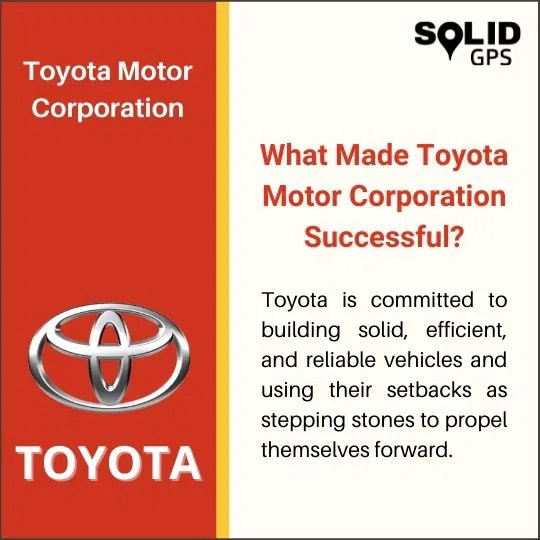 What Made Toyota Motor Corporation Successful? Infographic explaining what made Toyota Motor Corporation successful