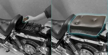 Solid GPS tracker hiding spots in motorcycles